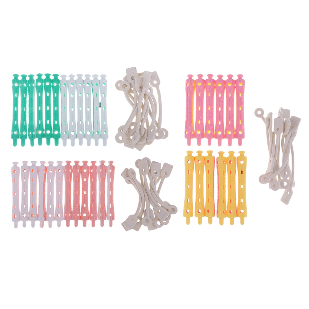 36pack Hair Hairdressing Perm Rods Rollers Salon DIY Hair Styling Curlers Tools