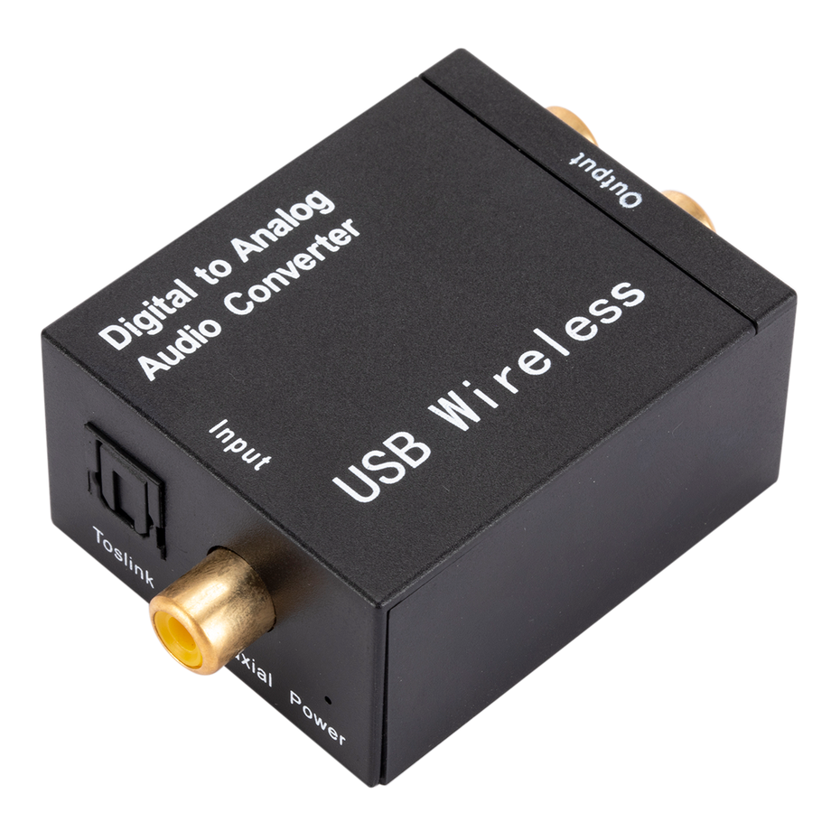 Grwibeou Bluetooth Digital to Analog Audio Converter Adapter Amplifier Decoder Optical Fiber Coaxial Signal to Analog DAC Spdif