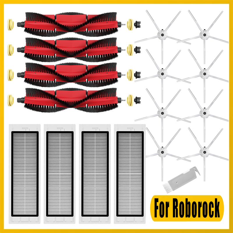 Cepillo lateral para Xiaomi MI Roborock S5 Max S6 Pure MaxV S55, accesorios para Robot aspirador, paño de mopa, filtro HEPA, cepillo principal