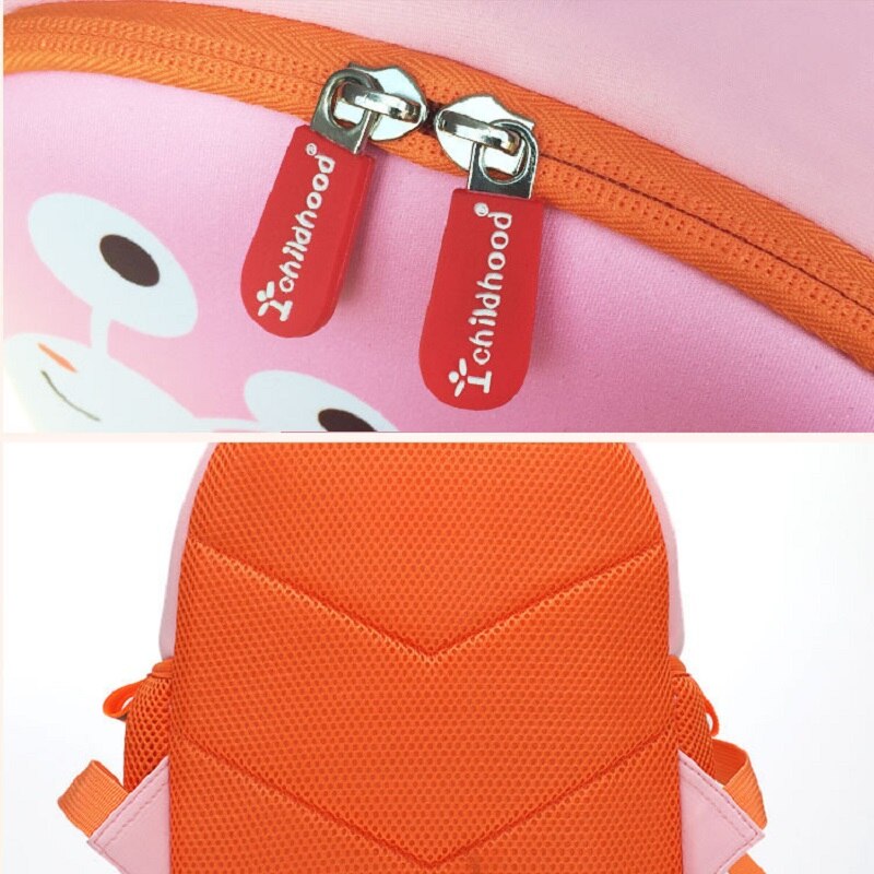 Sacs d'école pour enfants, motif escargot, sac à dos en néoprène sbr anti-perte et sûr pour filles