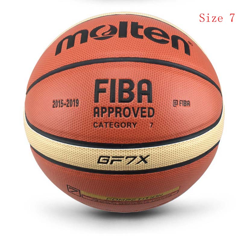 or retail Brand Basketball Ball PU Materia Official Size7/6/5 Basketball Free With Net Bag+ Needle: As the show GF7X