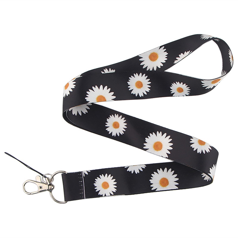 Ca91 små tusenfryd halsreim stropper til nøkkel id kort telefon stropper usb skilt holder hals stropp henge tau lariat lanyards 1 stk