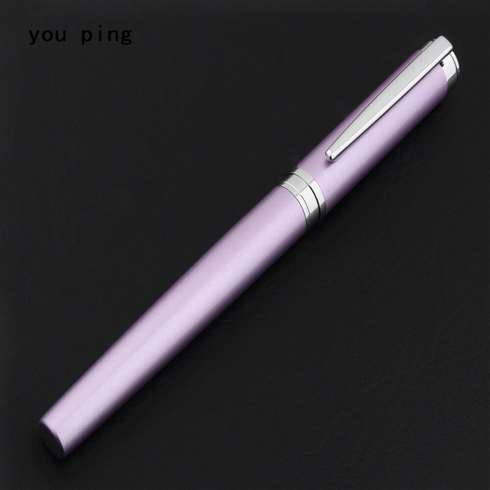 008 Purple Business office Medium Nib Rollerball Pen School student office stationery Ballpoint Pens