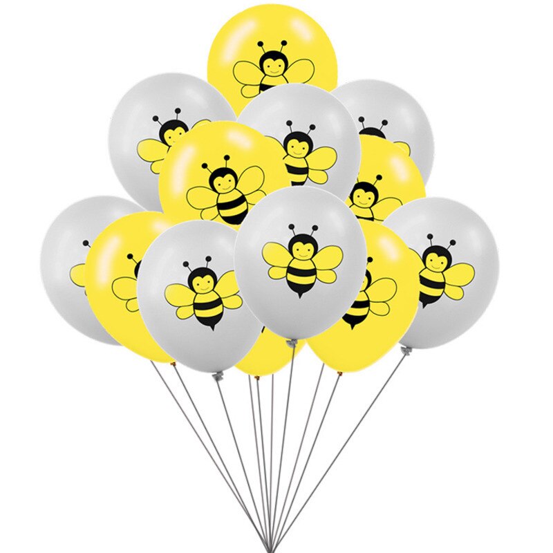 Cartoon Bee Dot Latex Balloon Suit Theme Studio Bedroom Decoration a Articles for Baby Birthday Celebration Parties Supplies
