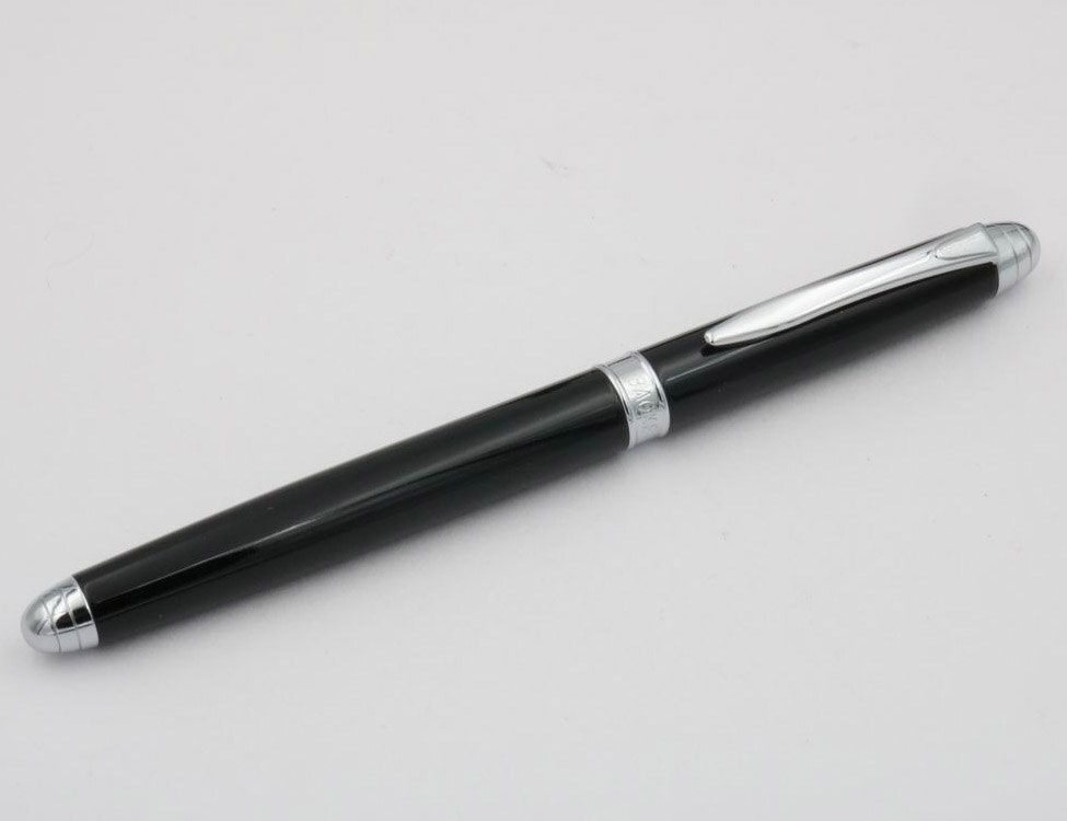 Classic Stationary School Writing black silver student Fountain Pen
