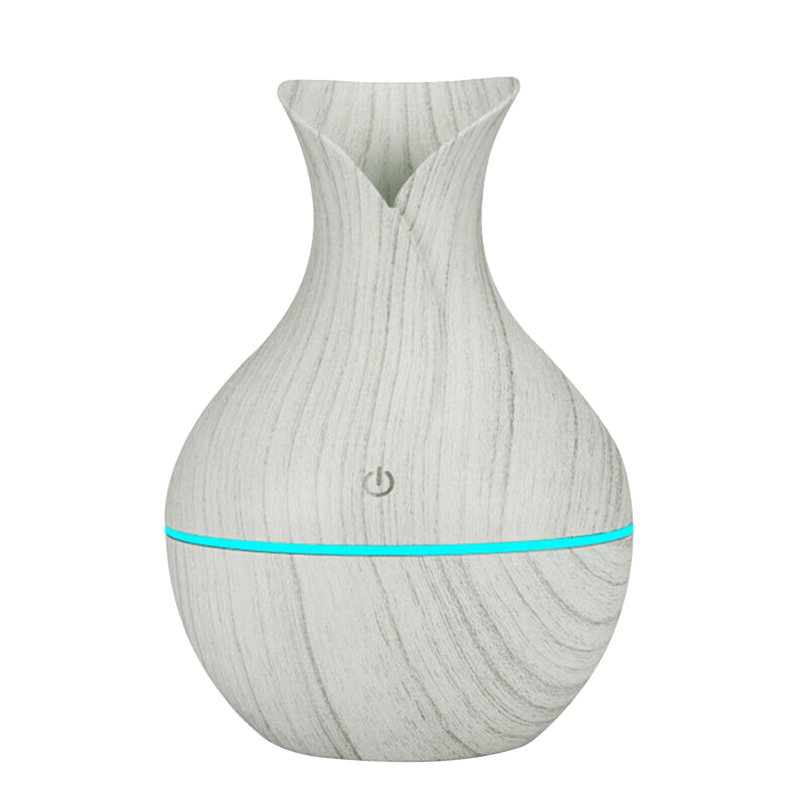 130Ml Olie Aroma Diffuser Houtnerf Luchtbevochtiger Led Essentiële Olie Diffuser Luchtbevochtiger Aromatherapie Vaas Aroma Essentiële: Mint