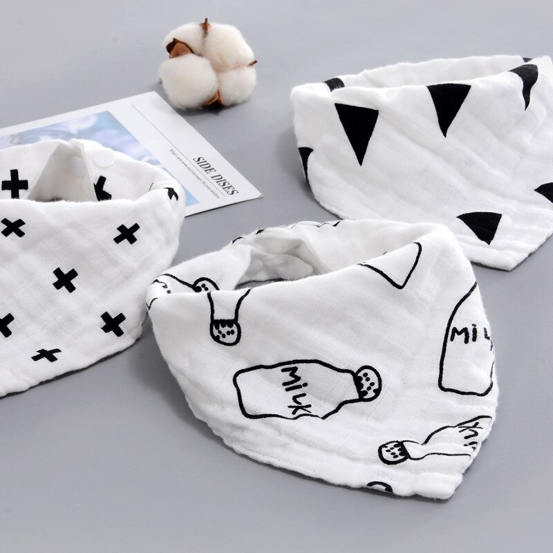 Babador de silicone para bebês, lenço triangular, toalha para alimentação de bebês, babador de saliva