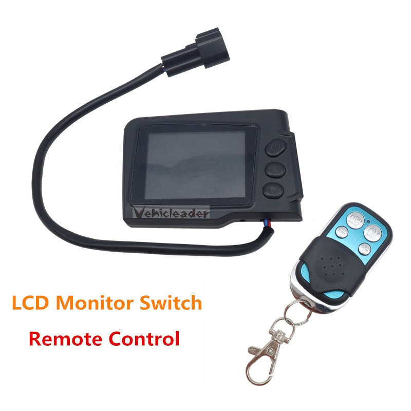 12V/24V LCD Monitor Switch + Remote Control For 5kw 8kw Car Truck Diesels Air Heater Parking Car Heater Accessories