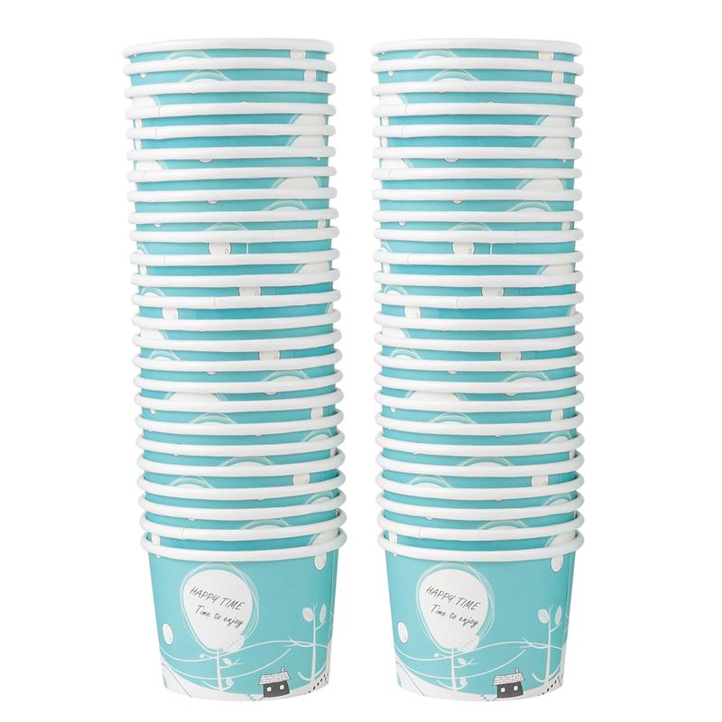 50pcs Yogurt Paper Cup Popsicle Paper Cup for Home... – Grandado
