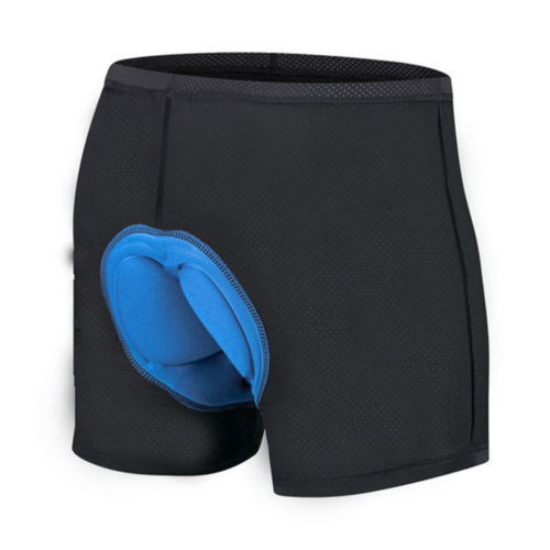 Spons gevoerd heren fietsondergoed fiets comfortabel sportondergoed gel 3d gevoerde fietsbroek: Blauw / Xxxl