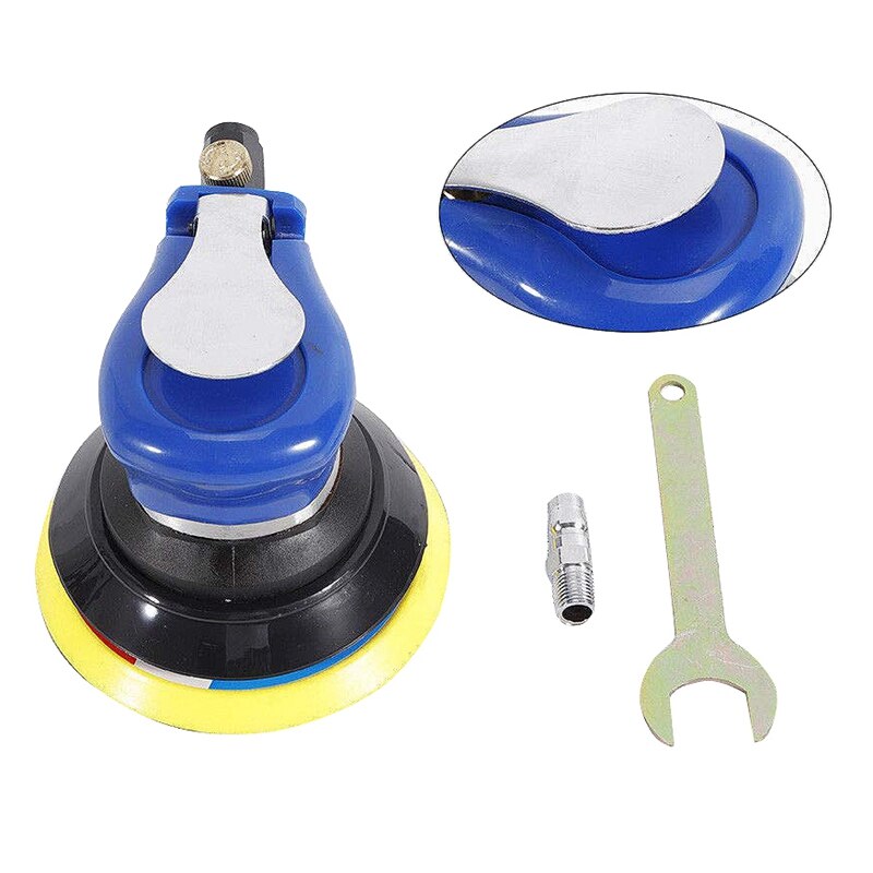 12Cfm 5 Inch Air Palm Orbital Sander Ran Hand Sanding Pneumatic Round