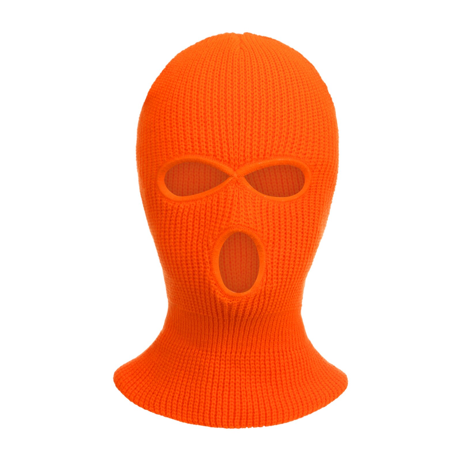 Mascarilla de esquí de punto, pasamontañas de invierno, para deportes al aire libre, gorro de Pasamontañas de punto de 3 agujeros