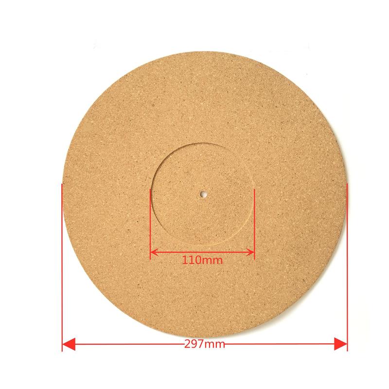 Tapis antidérapant en liège, épaisseur de 3mm, antidérapant antistatique pour disque vinyle de 12 pouces
