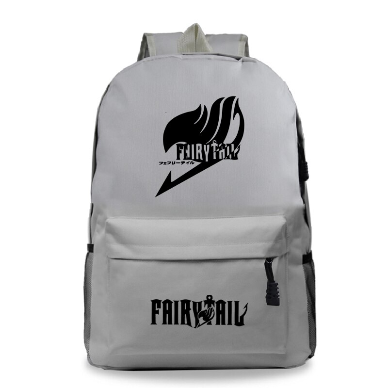 Fairy Tail Backpack Men Women Boys Girls School Mochila Beautiful Back to College Rucksack: 11