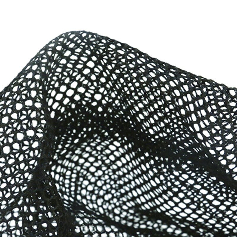 Ad-flue fiskenet mesh træhåndtag nylon landingsnet catch and release holder kurv ske net fiskeredskaber