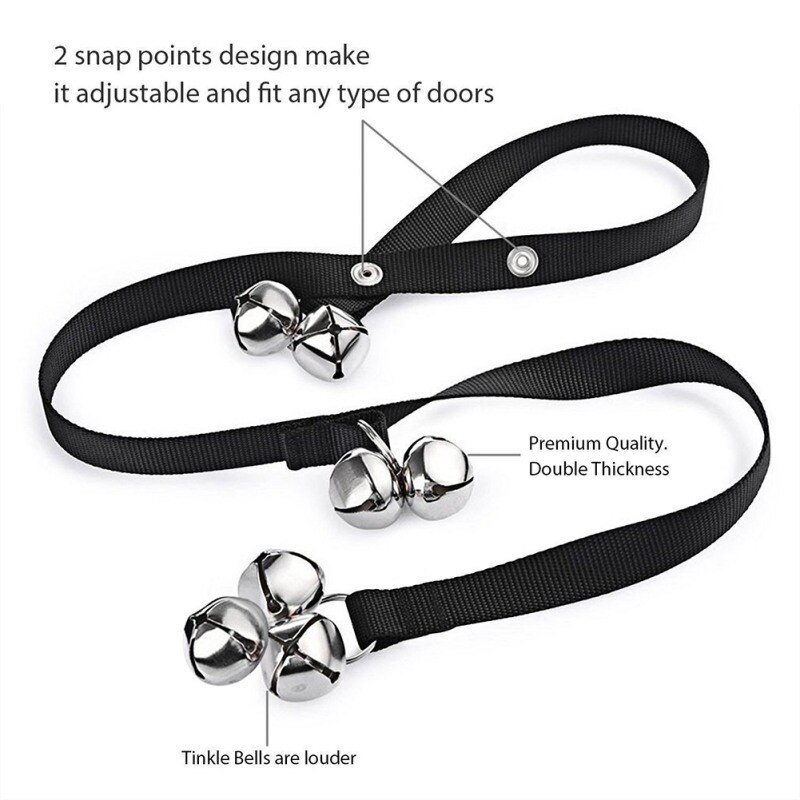 Home Alarm Door Bell for Dogs Housetraining Communicate Pet Dog Training Dog Doorbell Rope Cats Adjustable