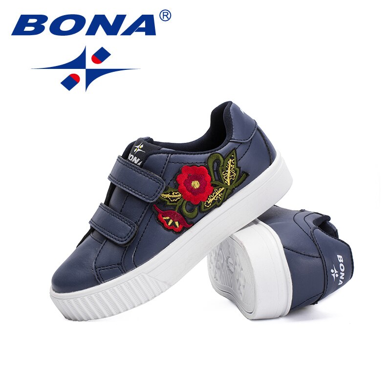 BONA-baskets synthétiques à crochet et boucle | Chaussures de Style classique pour enfants, plaques pour filles, mocassins d'extérieur pour garçons, ,