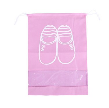 2022 Sport Fitnessstudio Tasche Wasserdichte Schuhe Tasche Tragbare Kordelzug Tasche Nicht-gewebte Organizador Fitness Gymnastik- Basketball FußBall Schuh: Rosa groß