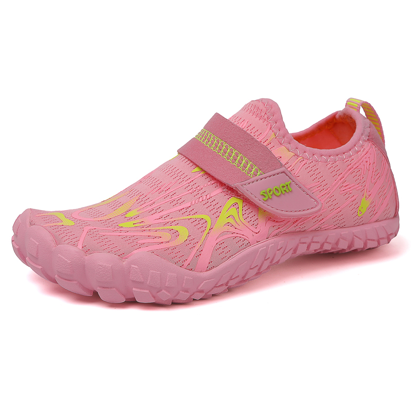 KID Students Barefoot Quick-Drying Beach Swimming Shoes Aqua Shoes Indoor Fitness Running Shoes Summer Water Shoes 29-38#: light yellow / 19.5