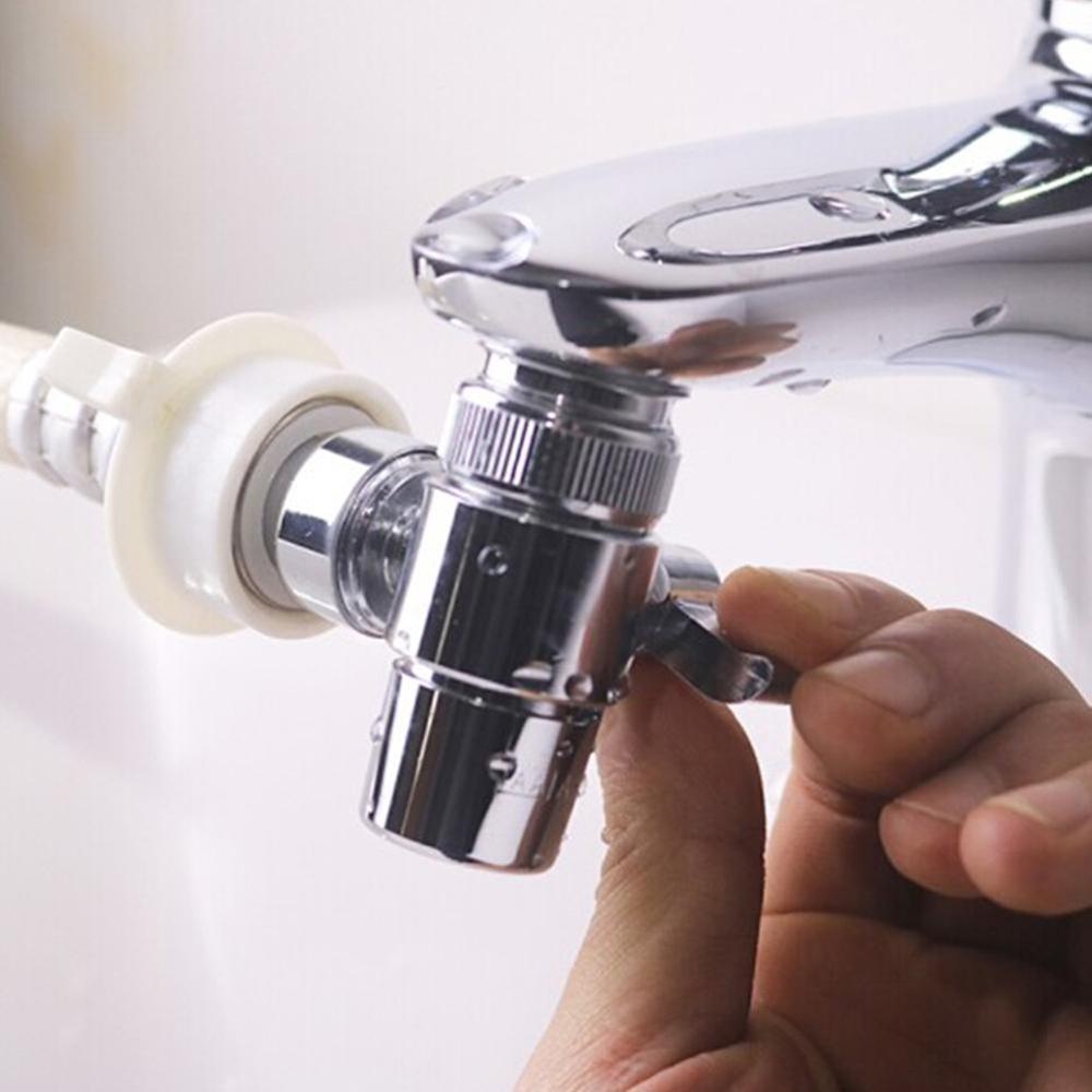 Messing 3- måter kran omskifterventil tut splitter vann avledningsventil for kjøkkenvask bad bidet kran erstatningsdel