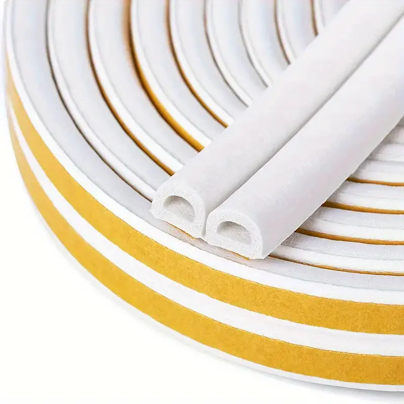 Weatherproof sealing strip for doors and windows, self-adhesive window sealing strip type d for doors, soundproof foam, sealed collision strip: Camel