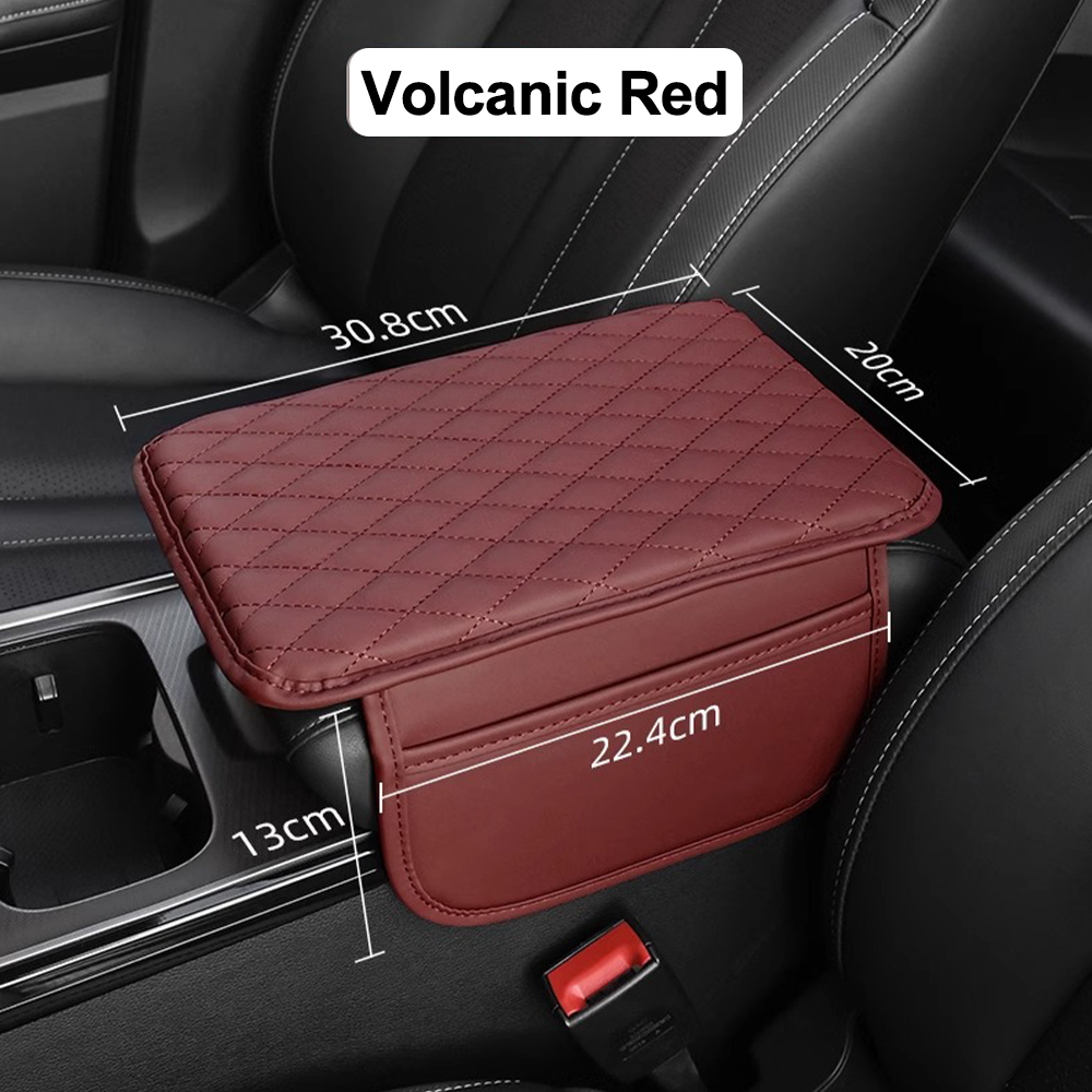 Auto Armsteun Mat Middenconsole Armsteun Bescherming Kussen Universele Auto Armleuningen Opbergdoos Cover Pad Auto Interieur Accessarie: WHITE