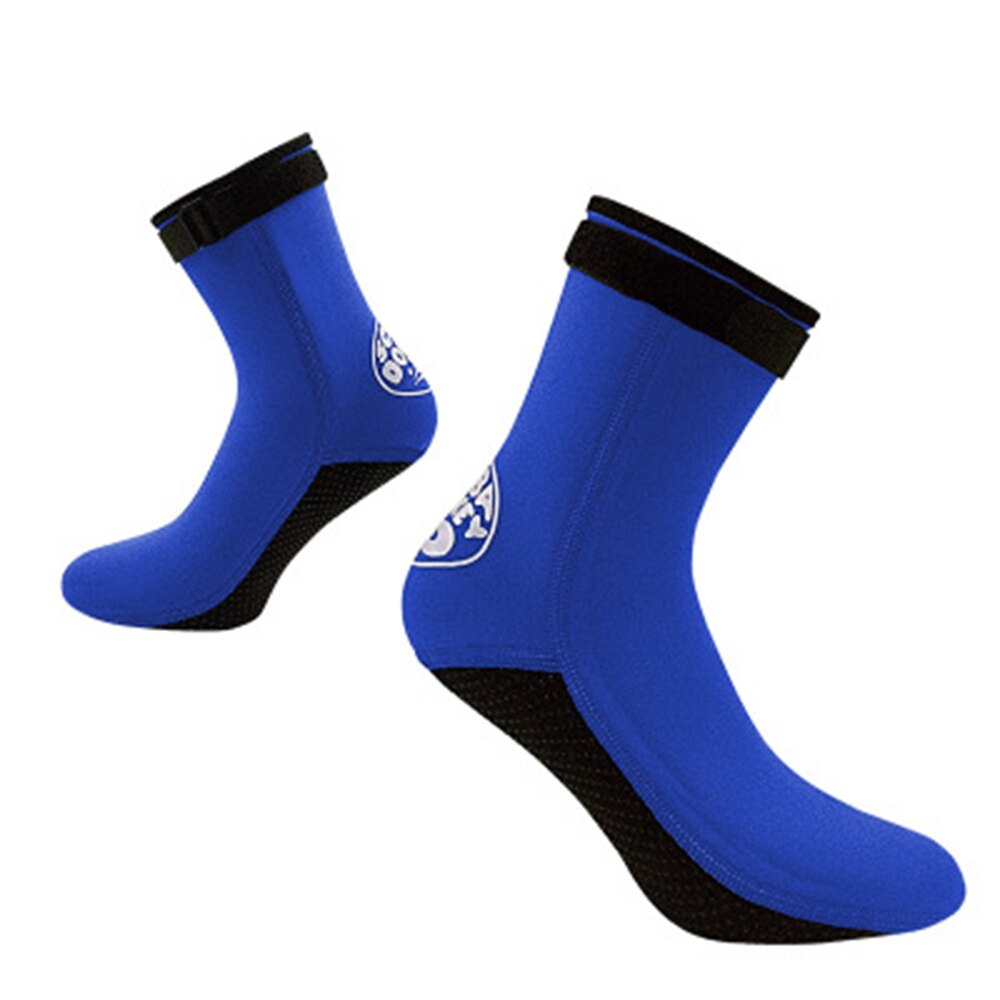 3mm Neoprene Beach Swimming Diving Socks Water Sport Shoes Swim Surfing Diving Surfing Socks Beach Boots Anti-slip warm: Blue / M