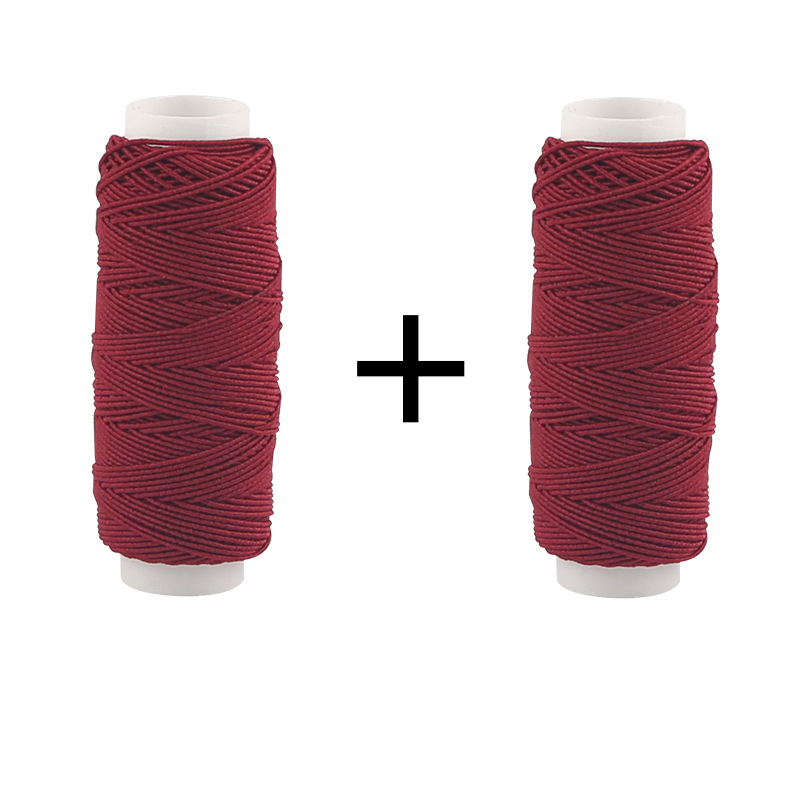 30MLong 5mmWide Colorful Elastic Threads For Sewing Machines 2Roll Set Embroidery Sewing Threads Hand Sewing Thread Craft Set: PURPLE