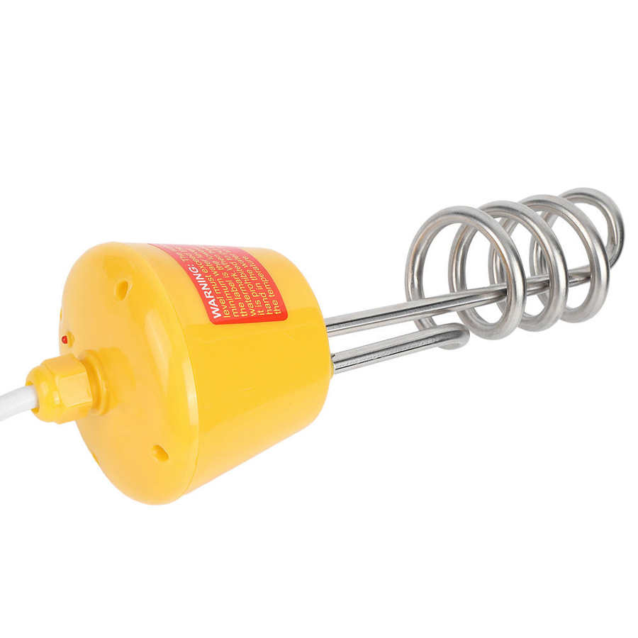 2m Floating Electric Immersion Water Heater with Temperature Tester Yellow UK 220 to 250V Household