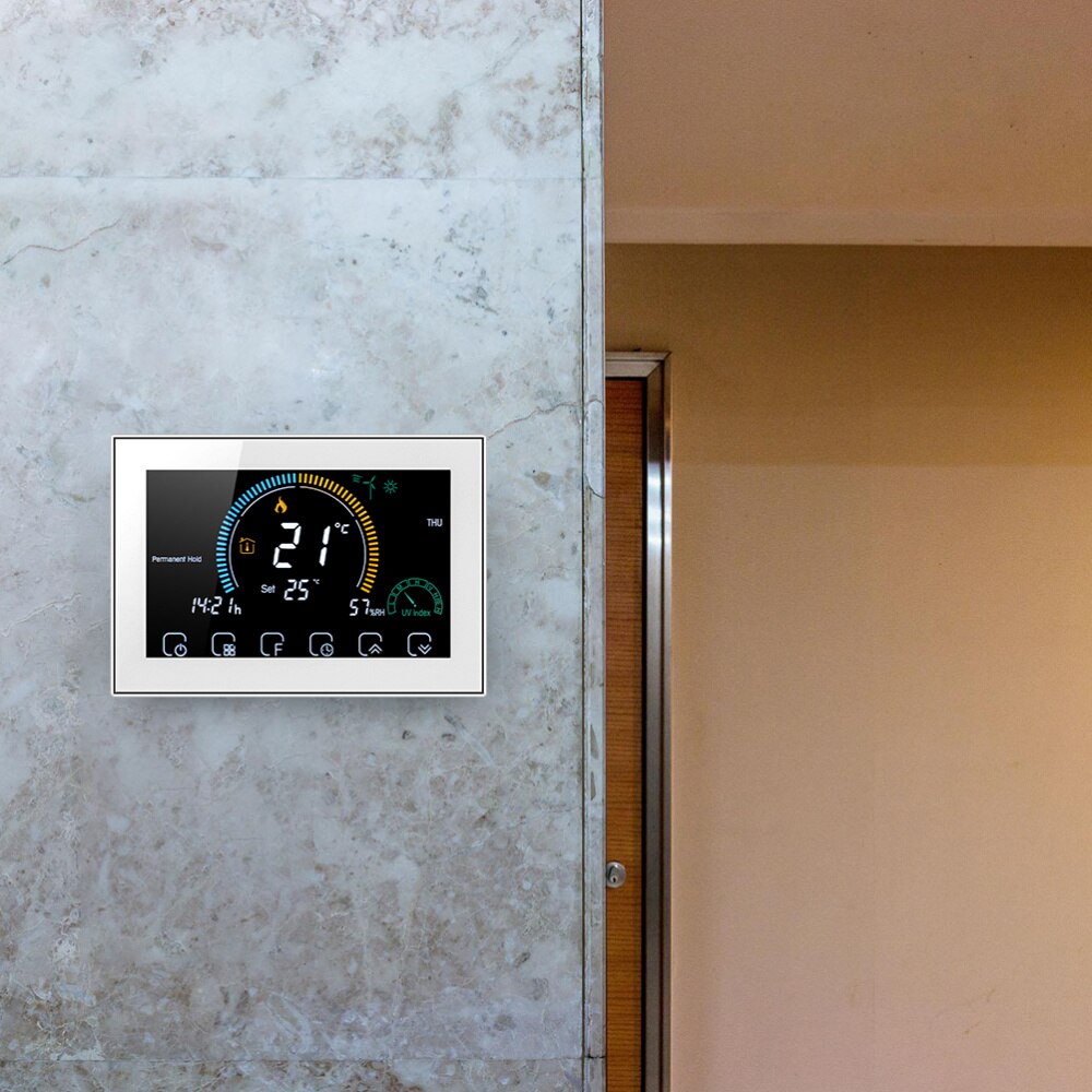 1 Set Smart Thermostat WI-FI Smart Thermostat Household Programmable Thermostat dont support WIFI