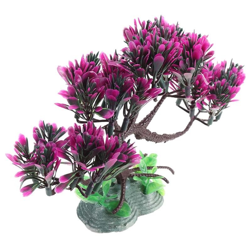 Kunstmatige onderwaterplant decoratieve banyan aquarium ornament aquarium kunstplant bloem aquarium landschap