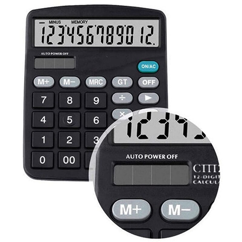 12 Digit Solar Scientific Calculator Office Computer Calculators Large Display Office Financial Calculators