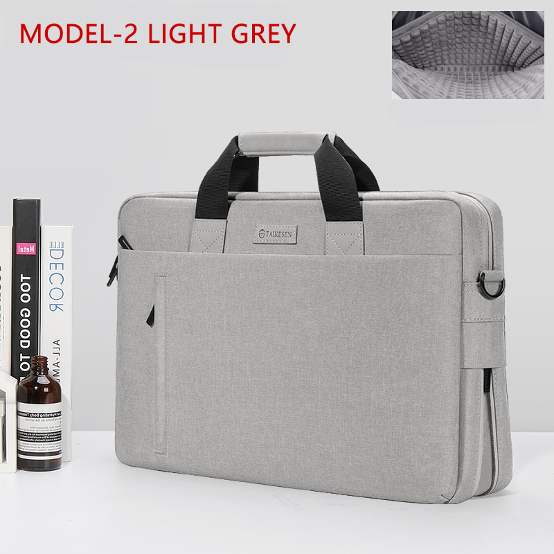 Laptop Bag Case for Macbook Air Pro Retina 13 14 15 Laptop Sleeve 15.6 Notebook Bag For Dell Acer Asus HP Business Women Handbag: 13.3inch / MODEL 2-LIGHT GREY