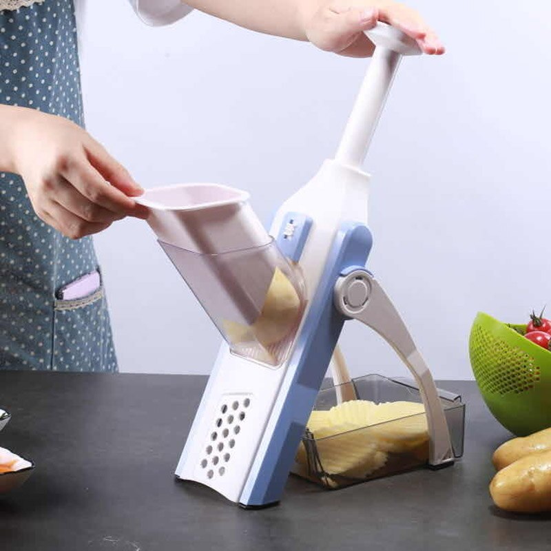 Multifunctionele 5 in- in-1 versnipperaar groentesnijder artefact rasp fruit aardappelschiller keukenaccessoires handmatige snijmachines