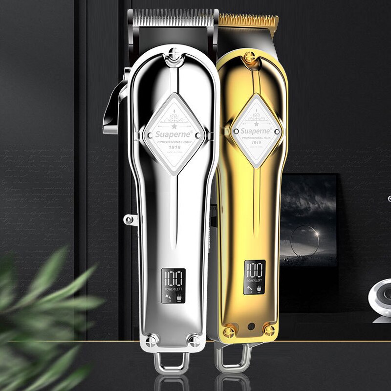 trimmer for men in stock Rechargeable hair clipper metal hair clipper cutter mower cutting machine Razor trimmer clippers beard