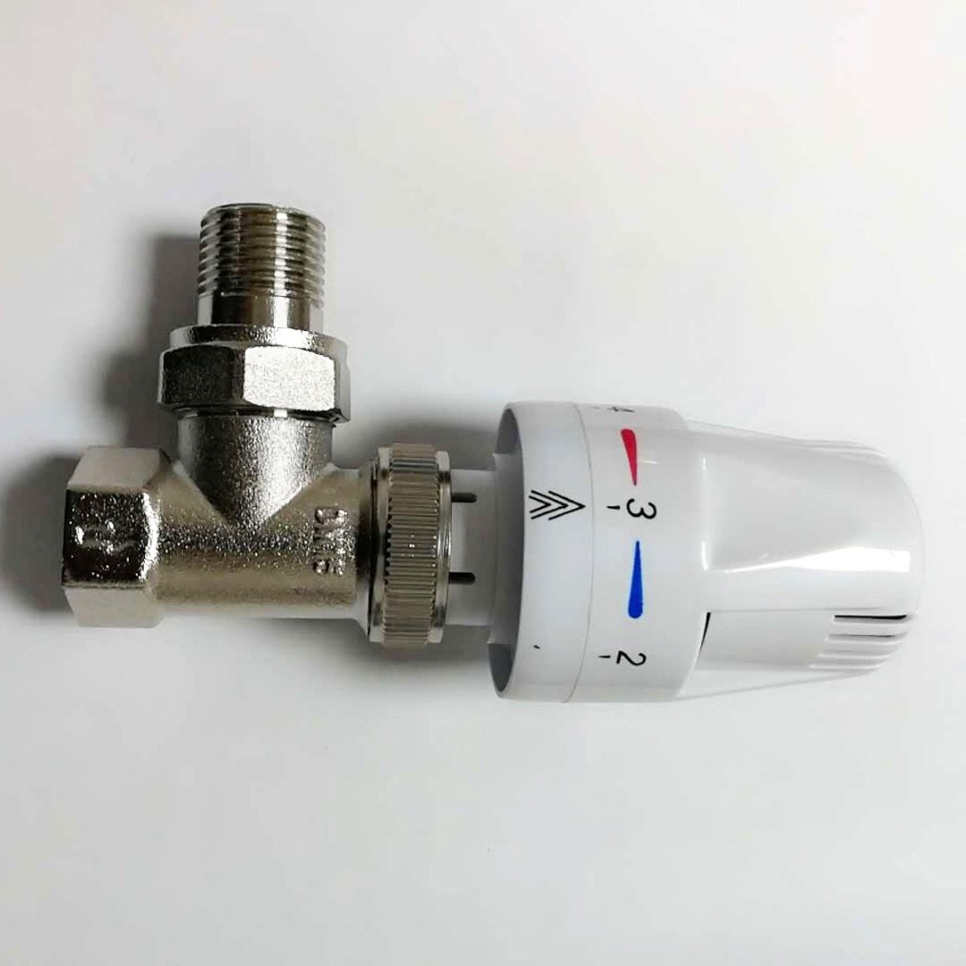 Automatic Thermostatic Radiator Valve Thermostat Temperature Control Valve Angle Floor Heating Special Valve Copper 15mm