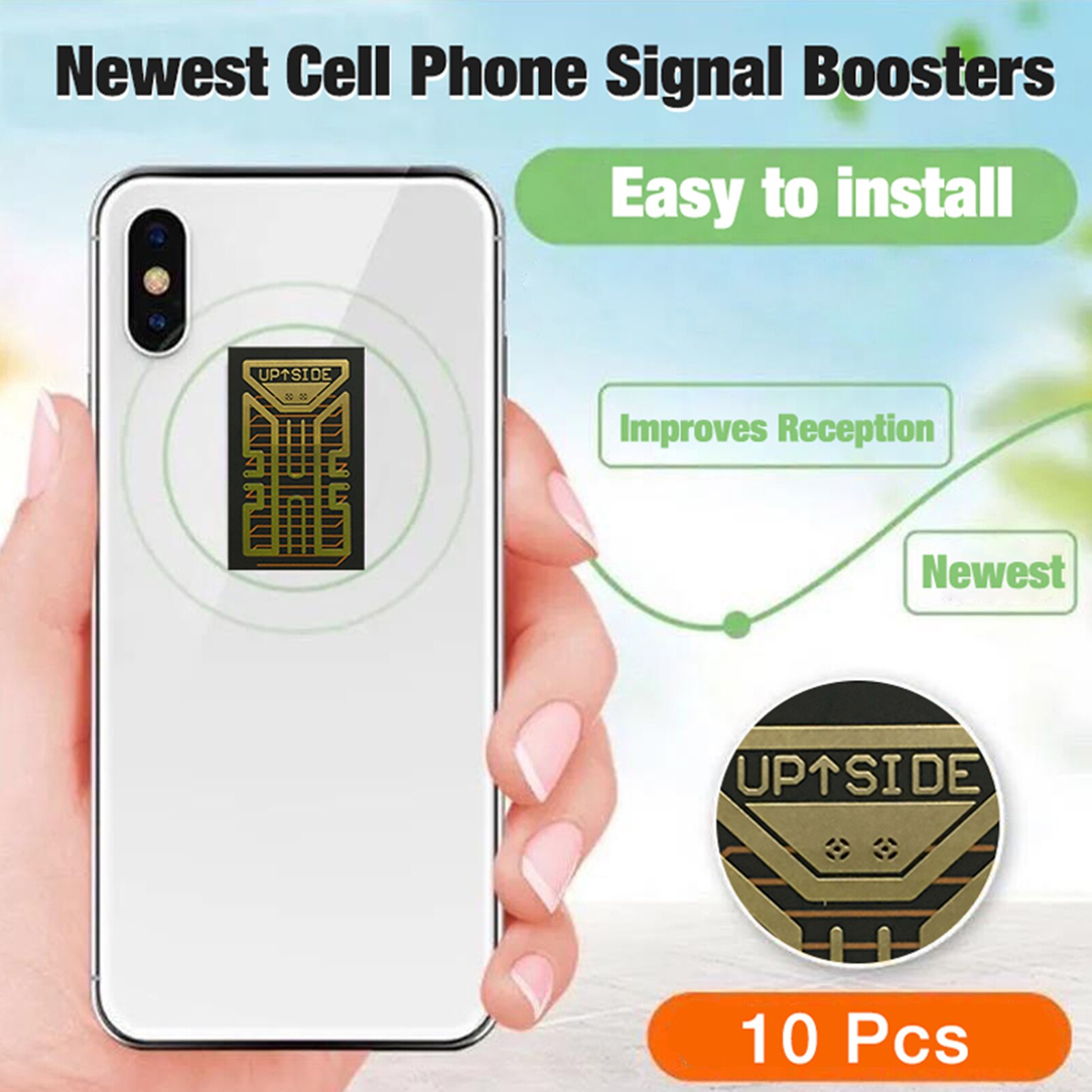 10Pcs Cell Phone Signal Boosters Stickers Phone Antenna Amplifier Signal Booster Network Booster