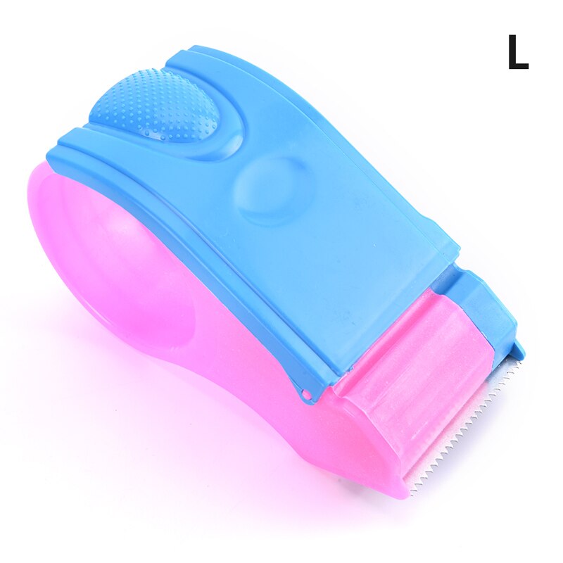 Dispensador de cinta de sellado de plástico, cortador de cinta de rodillo de ancho de paquete de embalaje, soporte de cinta de sellado, herramientas de máquina de embalaje Manual: JAOS0086-L