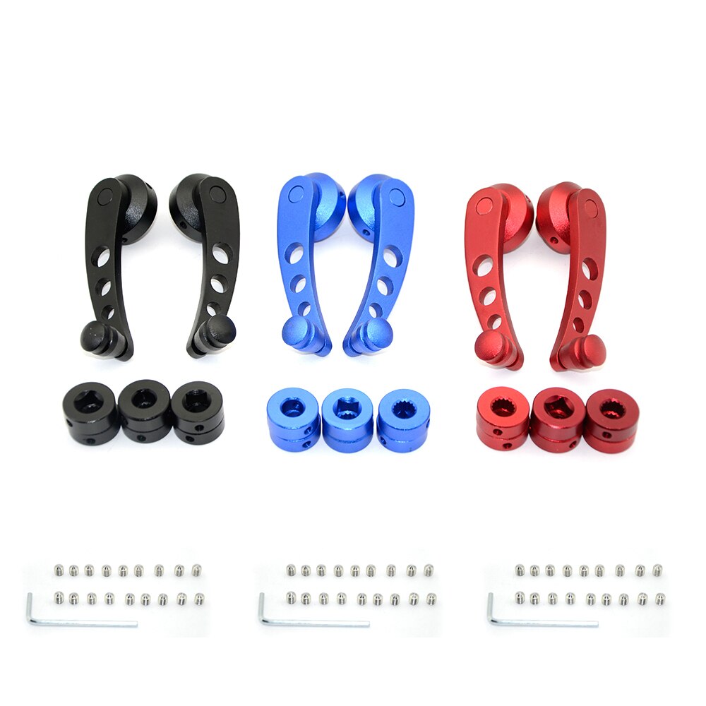 Billet Aluminum Car Truck Manual Window Glass Door Crank Handle Winder Universal Blue / red / black