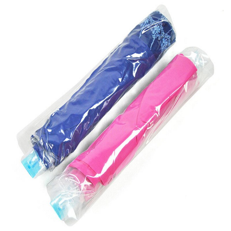 Lber 8Pc Hand Rolling Compressie Vacuümzak Grens Opvouwbare Gecomprimeerd Thuis Kleren Plastic Opbergtas Ruimtebesparend Seal Bag