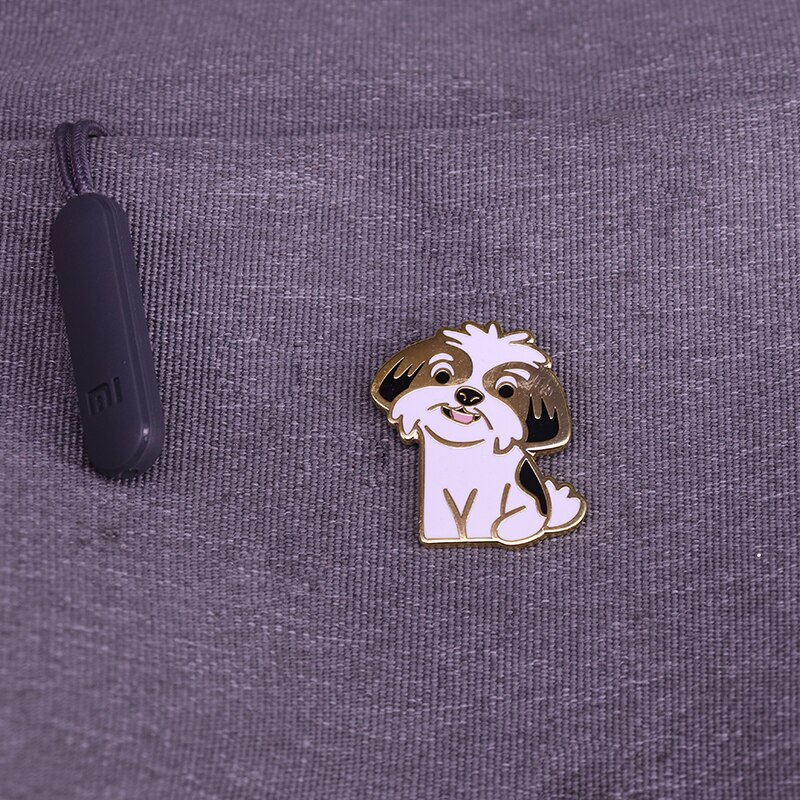 Cartoon Hond Emaille Pin Leuke Dier Broche Cadeau Voor Kinderen