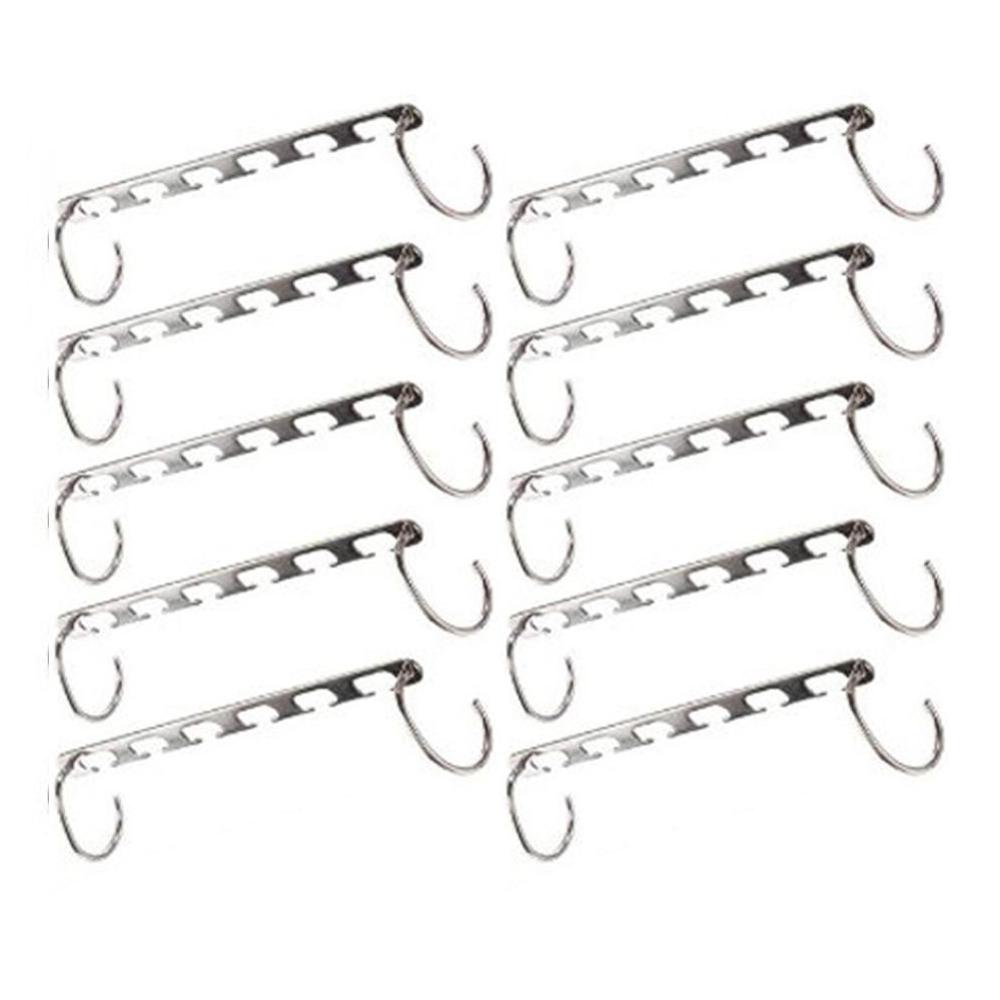 2/4/6/8/10 stücke Magie KleiderbüGel Hängen Kette Metall Tuch Schrank Aufhänger Hemden Ordentlich Sparen raum Organizer KleiderbüGel: Dunkelgrau