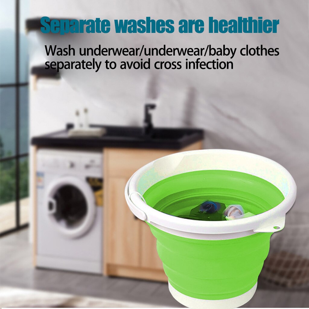Fold-tub Mini Washing Machine Cleaning Small Portable Washer Usb Dormitory Mini Laundry Machine With Folding Barrel #YL5