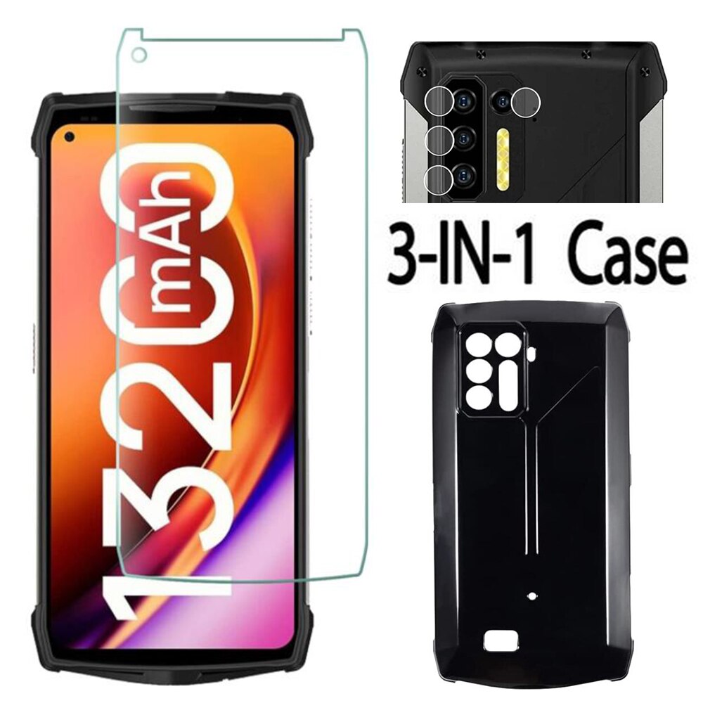 Coque en TPU souple avec caméra en verre trempé 2.5D, protection d'écran pour Power Armor 13 6.81 ", pour Ulefone Power Armor 13