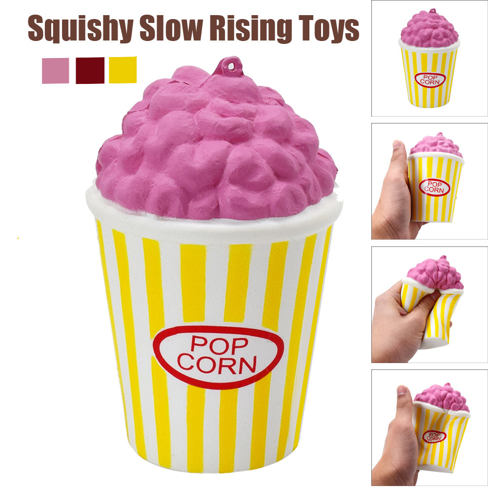 Schuim Popcorn Kopje Slow Stijgende simulatie Decompressie Pasen Telefoon Strap Speelgoed Kid Neem het met je Speelgoed L1213
