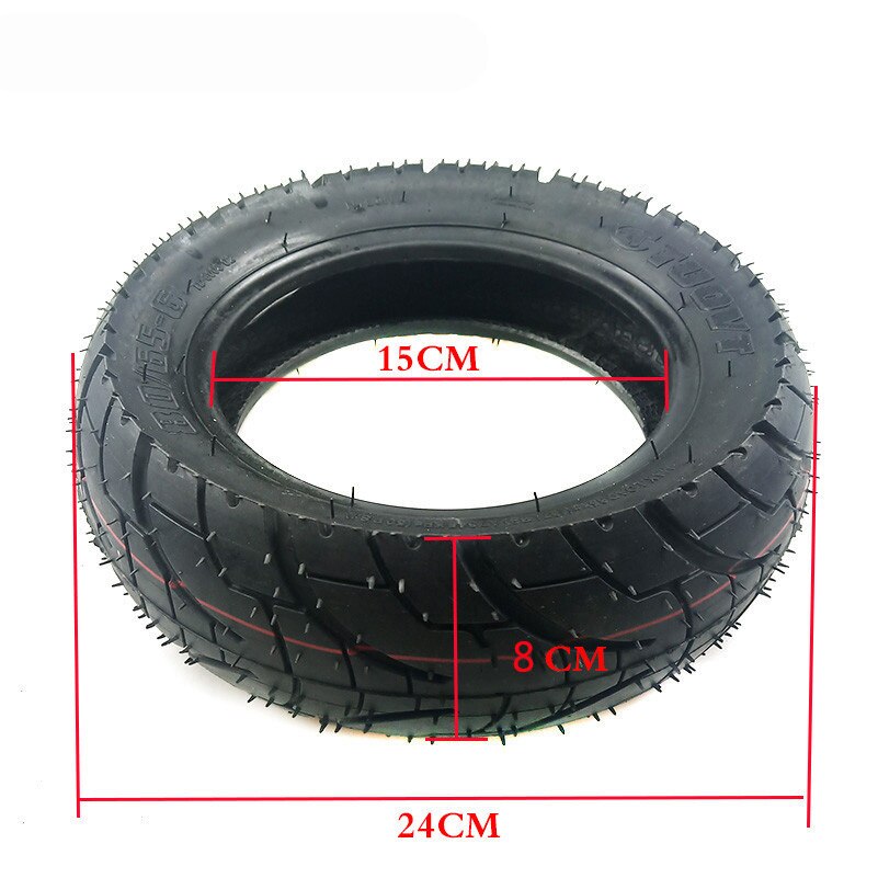 10 tommer 80/65-6 255 x 80 indre ytre dekk terrengdekk til elektrisk scooter hastighetskraft 10 null 10x 10 * 3.0