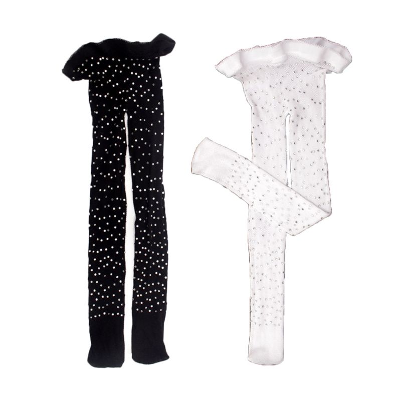 Enfants strass résille chaussettes filles bas chaussette collants minces