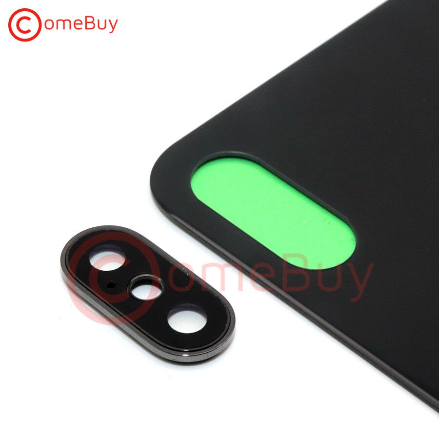 Capa traseira para iphone x, capa de vidro para celulares apple iphone x armação de lente da câmera,