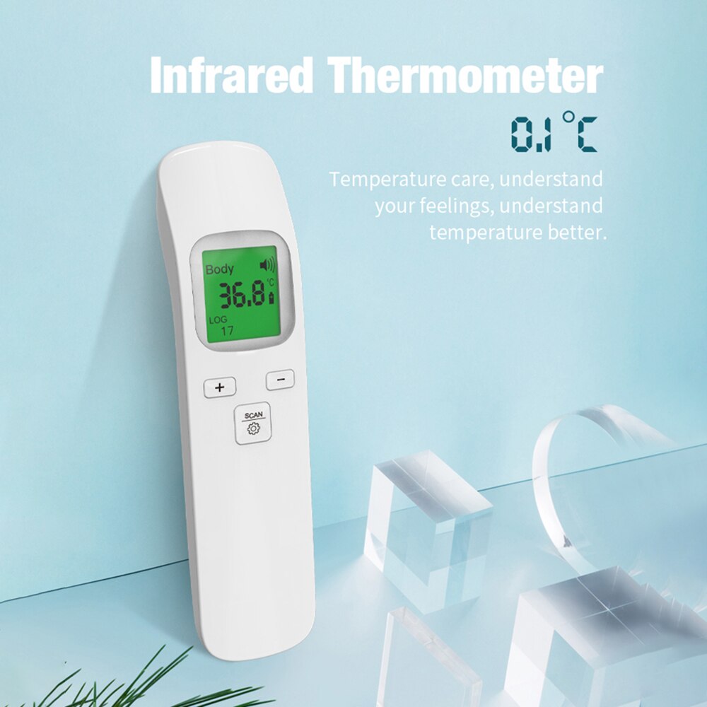 Contactloze Temperatuur Digitale Termomete Infrarood Voorhoofd Thermometer Lichaam Gun Meting Apparaat Lcd-scherm Voor Body