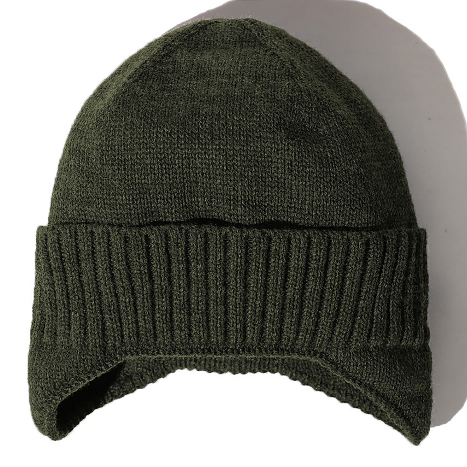 Men Acrylic Knitted Winter Hat Beanie Hats for Women Thick Warm Beanies Male Skullcap Knit Bonnet Gorro Unisex: Dark green